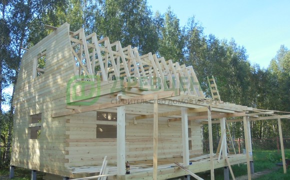 Строительство дома из бруса 6х9 в Раменском районе ДНП 