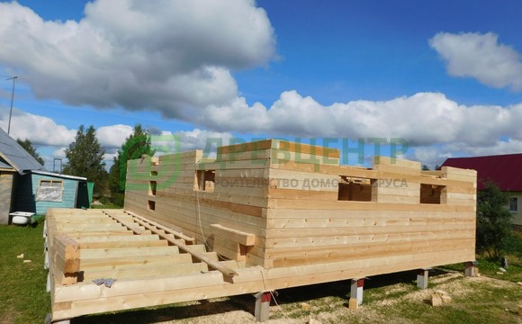 Строительство дома из бруса 6х9,5 м в Череповецком районе д. Шалимово