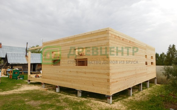 Строительство дома из бруса 6х9,5 м в Череповецком районе д. Шалимово