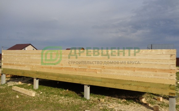 Строительство дома из бруса 8х9 в Ступинском районе д. Кубасово
