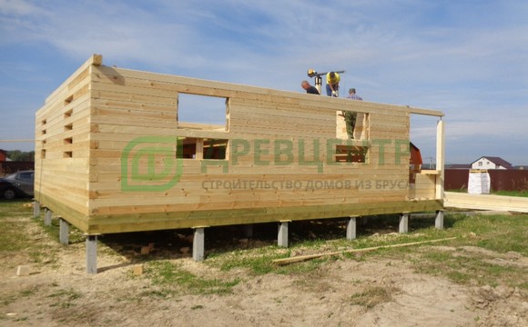 Строительство дома из бруса 8х9 в Ступинском районе д. Кубасово