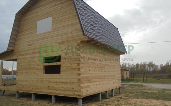 Строительство дома из бруса 6х7 в Тульской области д. Пахомово