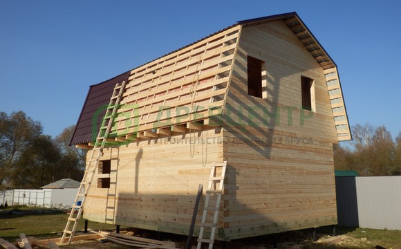 Строительство дома из бруса 6х8 в Раменском районе с. Михеево