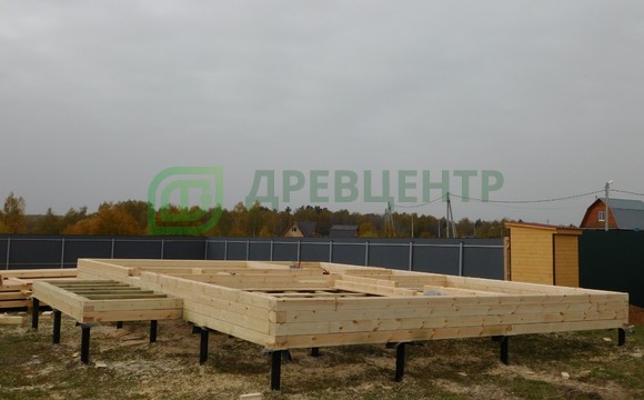 Строительство дома из бруса по проекту ДБ139 в Калужской области д. Хрустали