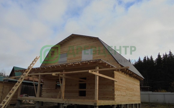 Строительство дома из бруса по проекту ДБ88 в Можайском районе д. Парфенки