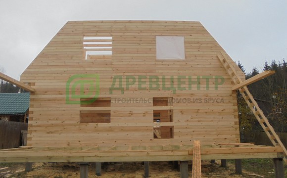 Строительство дома из бруса по проекту ДБ88 в Можайском районе д. Парфенки