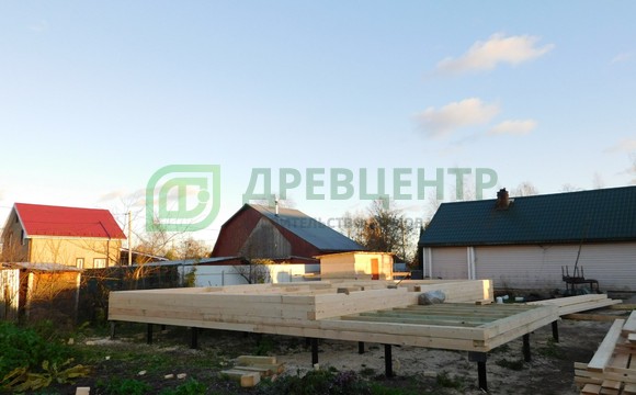 Строительство одноэтажного дома из бруса 8х10 в Чеховском районе д. Высоково.