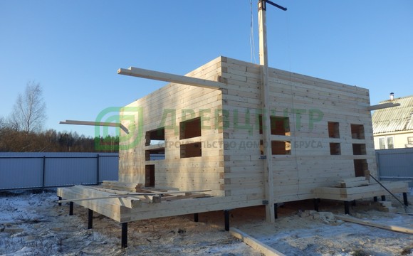 Строительство дома из бруса по проекту ДБ158 в Дмитровском районе д. Мироново
