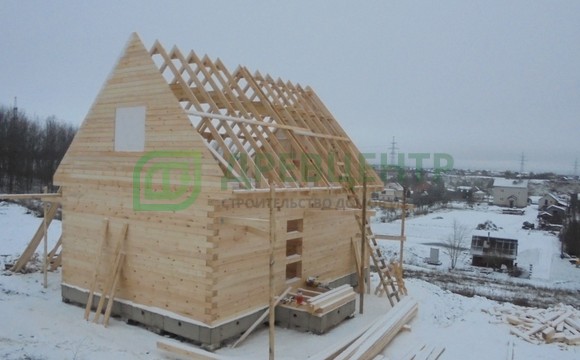 Строительство дома из бруса 6х9 в Ленинградской области д. Войскорово