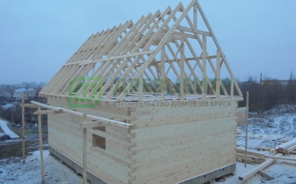 Строительство дома из бруса 6х9 в Ленинградской области д. Войскорово