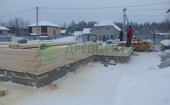 Строительство дома из обрезного бруса 150х150 мм в Одинцовском районе