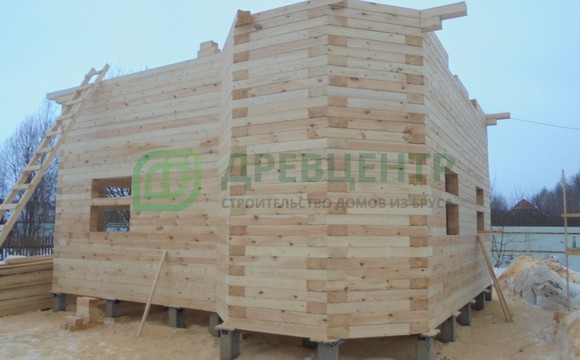 Строительство дома из бруса в Калужской области СНТ Надежда