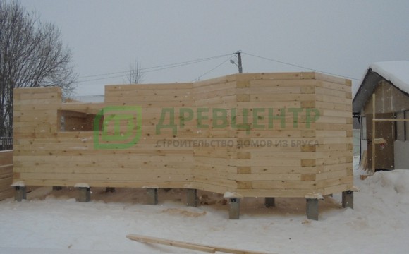 Строительство дома из бруса в Калужской области СНТ Надежда