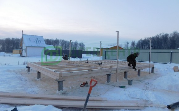 Строительство дома из бруса по проекту ДБ 10 в Домодедовском районе