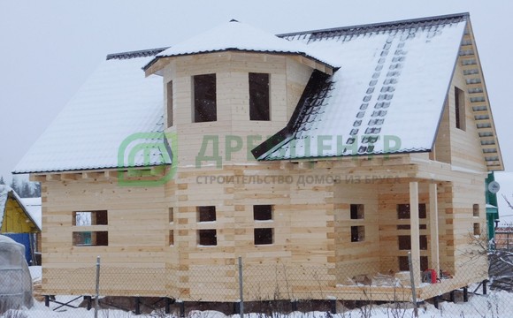 Строительство дома из бруса по проекту ДБ 62 в Сергиевом Посаде