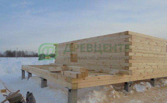 Строительство дома из бруса 6х7 в Волочаново