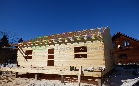 Строительство дома из бруса по проекту ДБ157 в Наро Фоминском районе
