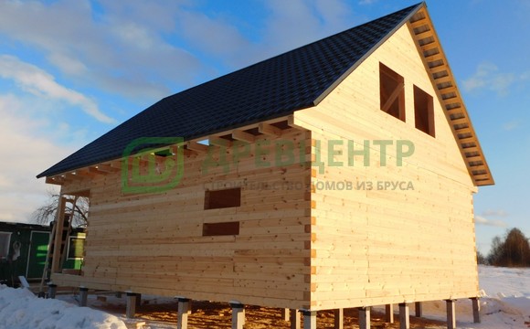 Строительство дома  в Калужской области д. Миньково.