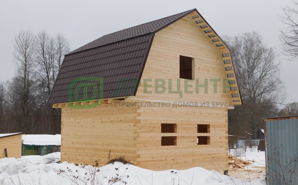 Строительство дома из бруса в Калужской области д. Лобково