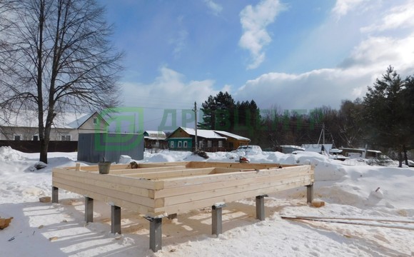 Строительство дома из бруса в Калужской области д. Лобково