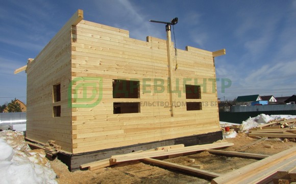 Строительство дома по проекту ДБ105 в Воскресенском районе