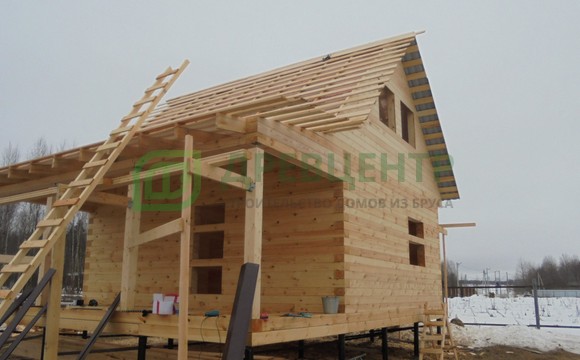 Строительство дома из бруса в Можайском районе КП Речной