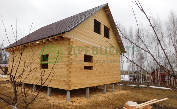 Строительство дома из бруса в Заокском районе д. Никоновка