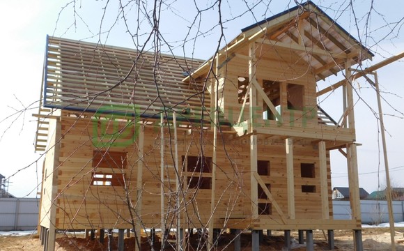 Строительство дома из бруса в Заокском районе д. Никоновка