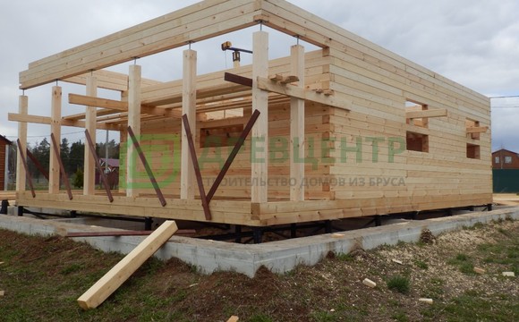 Строительство дома из бруса в Заокском районе д. Травушкино