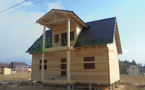 Строительство дома из бруса в Калужской области д. Орехово