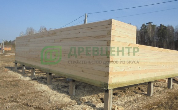 Строительство дома из бруса в Калужской области д. Орехово