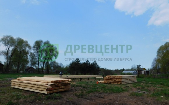 Строительство дома из бруса по проекту ДБ35 в Можайском районе д. Игумново