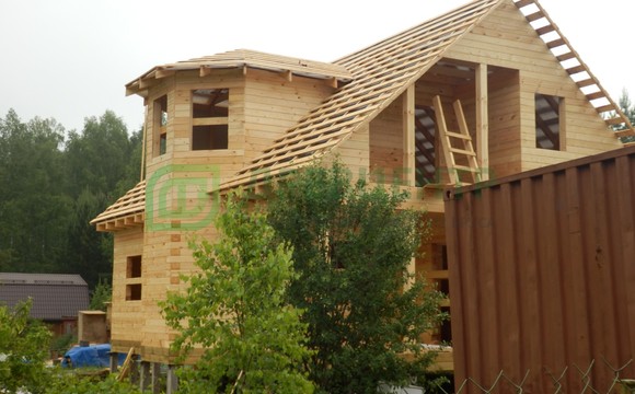 Строительство дома из бруса по проекту ДБ62 в Озерском районе СНТ 