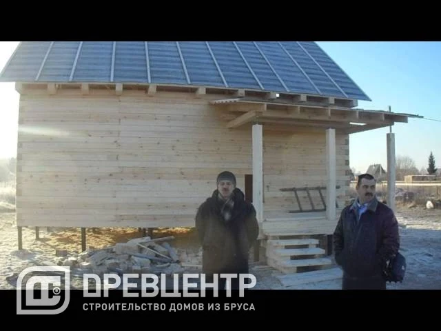 Строительство дома из бруса по проекту ДБ 32