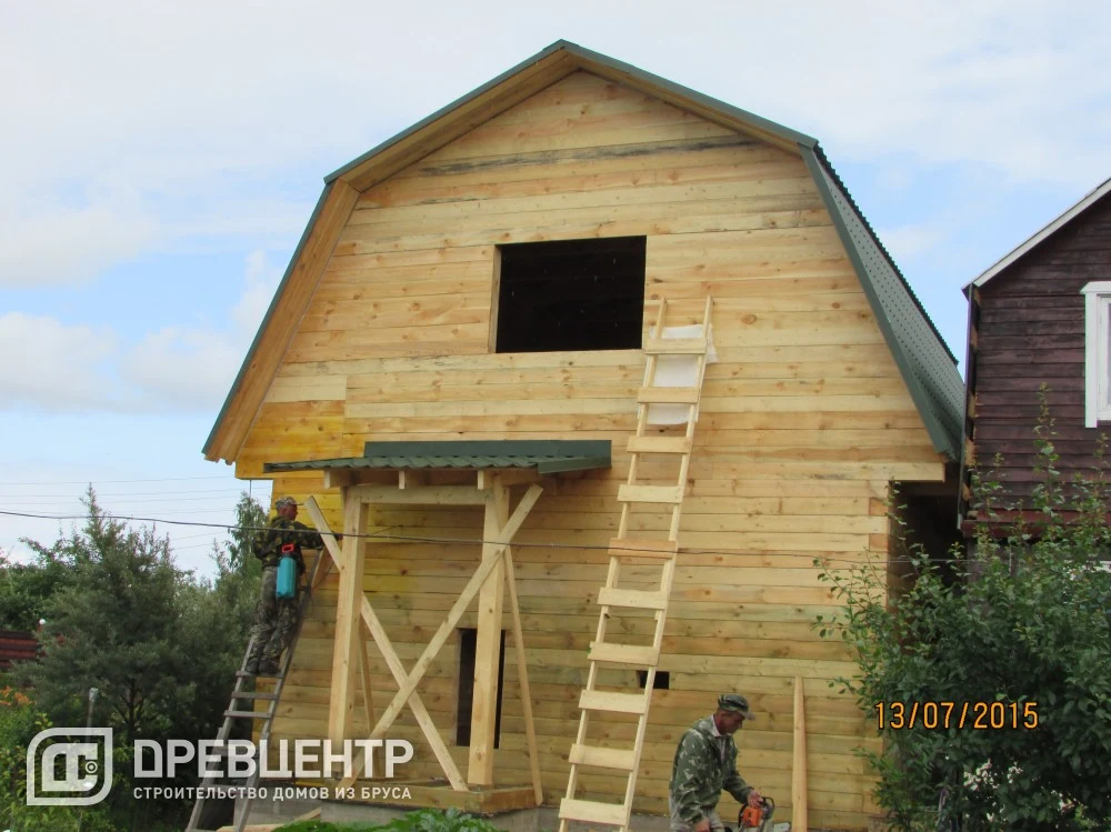 Строительство дома из бруса по проекту ДБ81 в Волоколамском районе