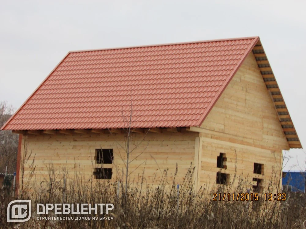 Строительство дома из бруса по проекту ДБ90 в Ленинском районе г.Москвы