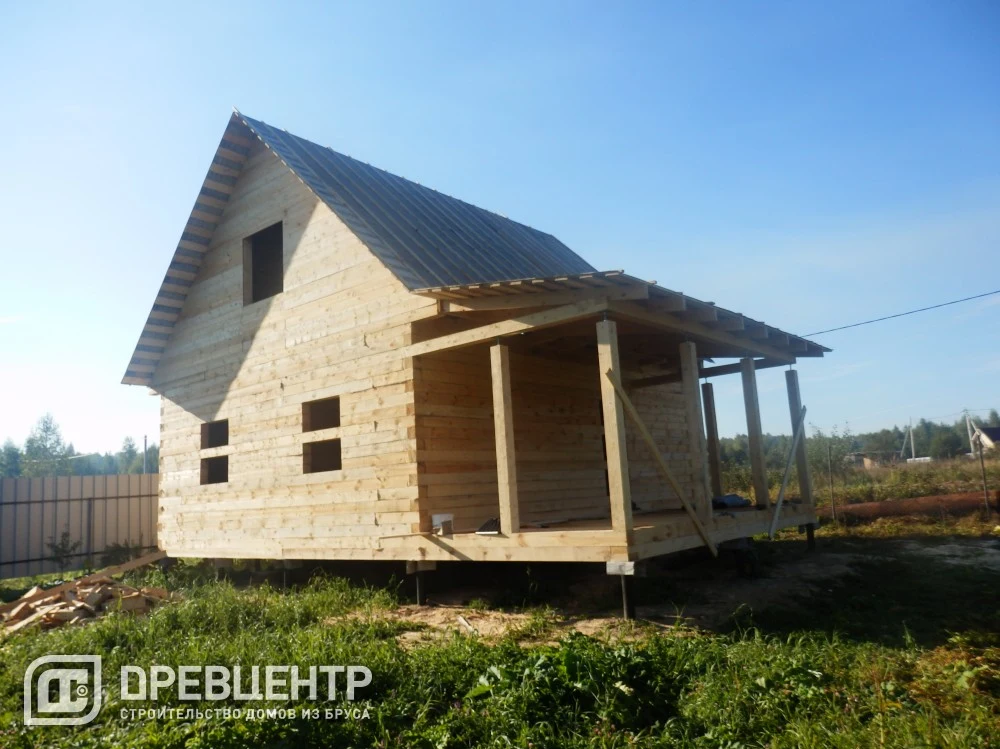 Строительство дома из бруса по проекту ДБ59 в Егорьевском районе