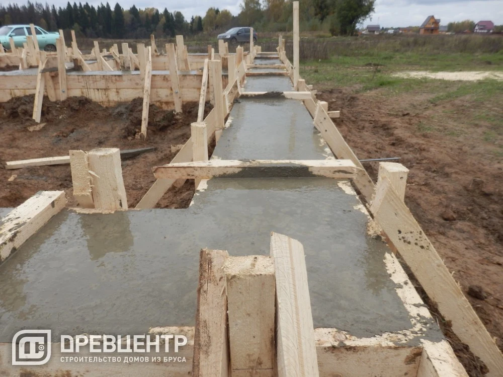 Работа по фундаменту, по проекту ДБ 32 Истринский р- он.д.Никитское