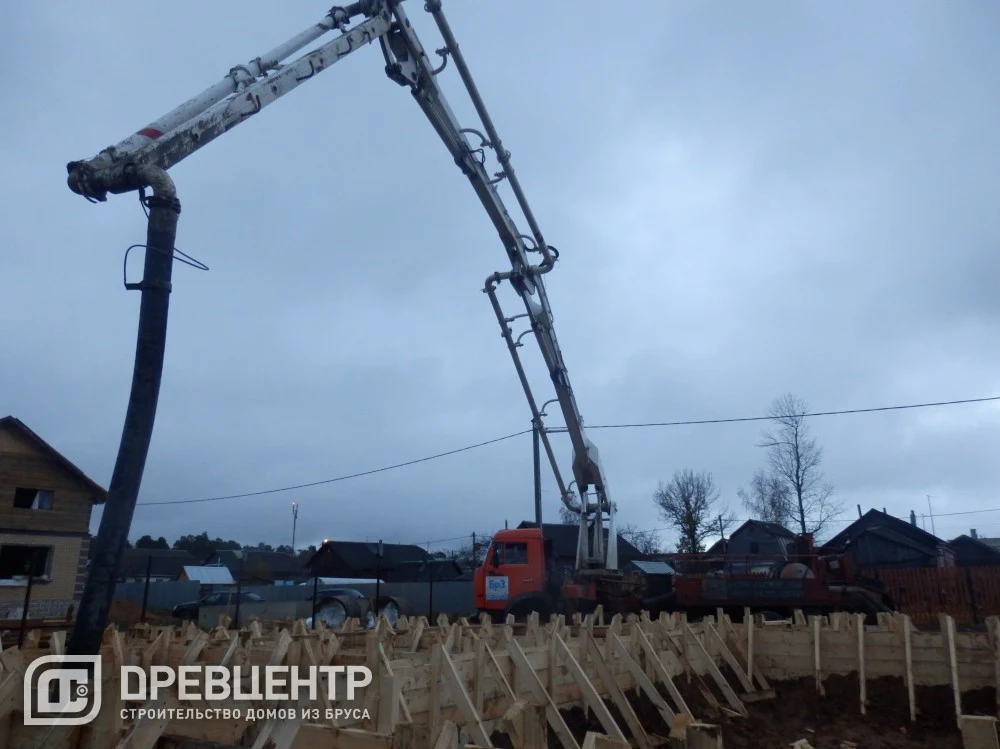 Строительство фундамента по проекту ДБ88 в Костромской области п.Никольское