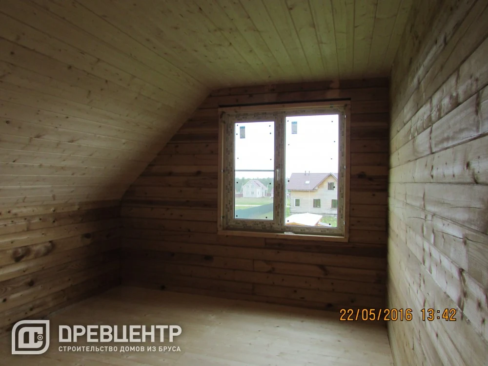 Отделка дома из бруса по проекту ДБ 18 в Истринском районе