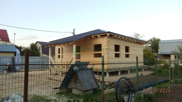 Строительство дома из бруса 8х8 м в Домодедовском районе, СНТ Надежда, фото 19 из 21