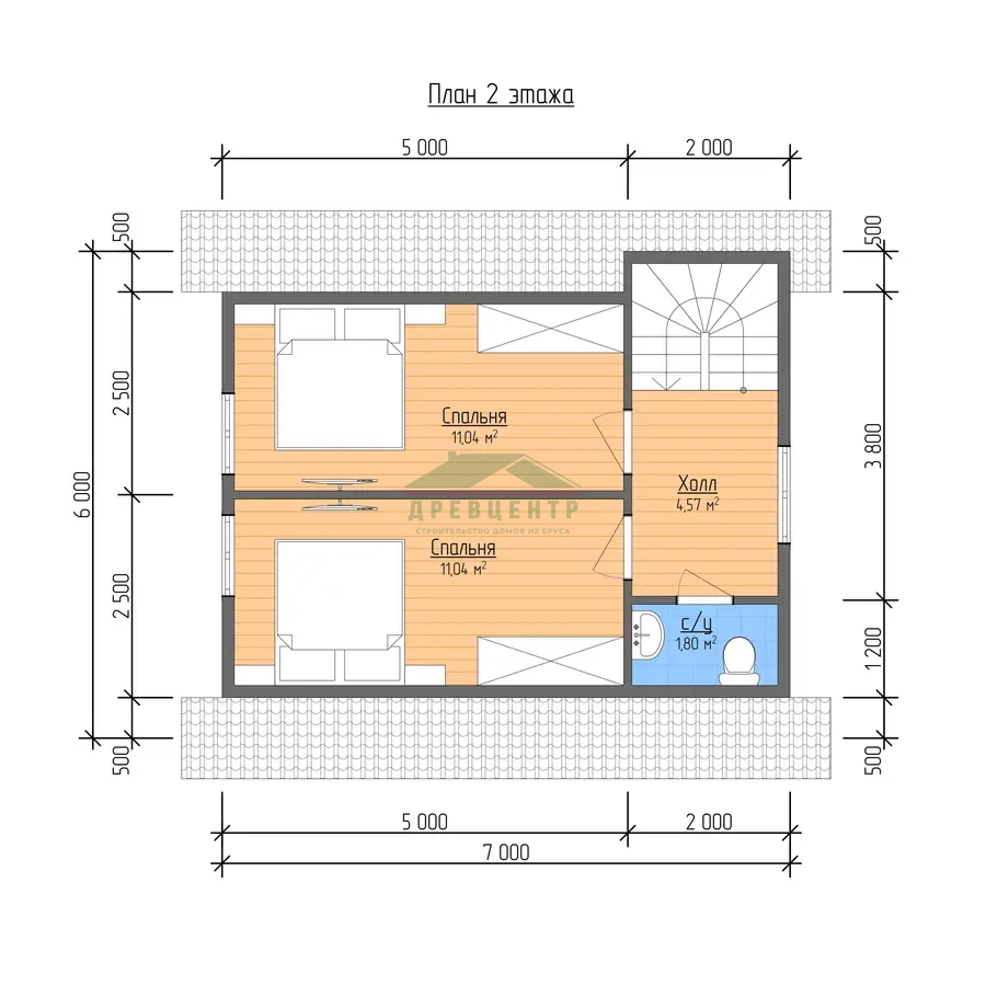ДБ2, план 2 этажа