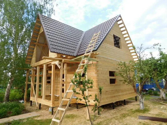 Строительство дома из бруса по проекту ДБ136 в Талдомском районе, фото 22 из 27