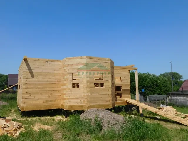 Строительство дома из бруса по проекту ДБ4 в Тульской области д. Яковлево, фото 10 из 26
