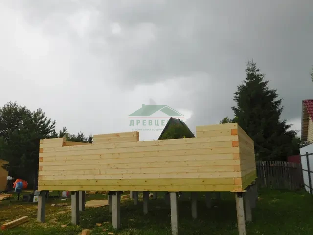 Строительство дома из бруса по проекту ДБ39 во Владимирской области г. Киржач, фото 7 из 19