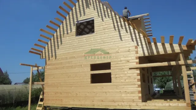 Строительство дома из бруса по проекту ДБ108 в г. Электросталь, фото 15 из 20
