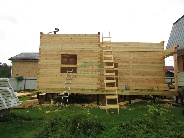 Строительство дома из буса 7х9 в г. Москва, п. Краснопахорское, фото 13 из 24