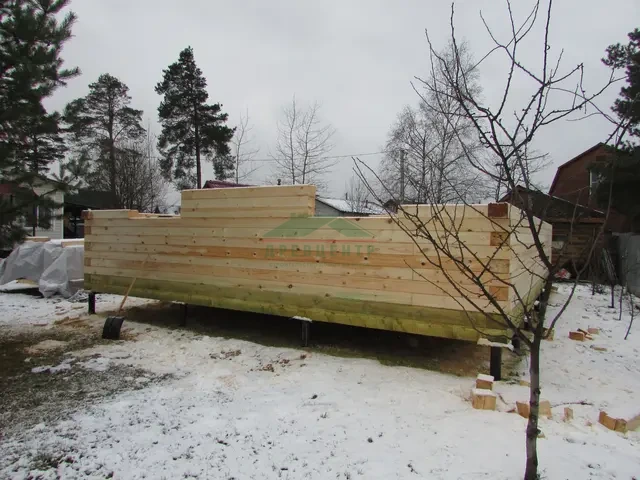 Строительство дома из бруса 7х9 м в Щелковском районе с. Медвежье озеро, фото 15 из 26