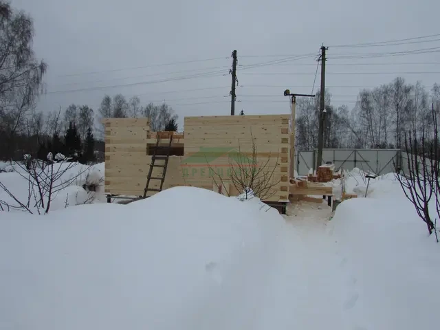Строительство дома из бруса по проекту ДБ 135 в Шатурском районе СНТ Швейник, фото 8 из 17