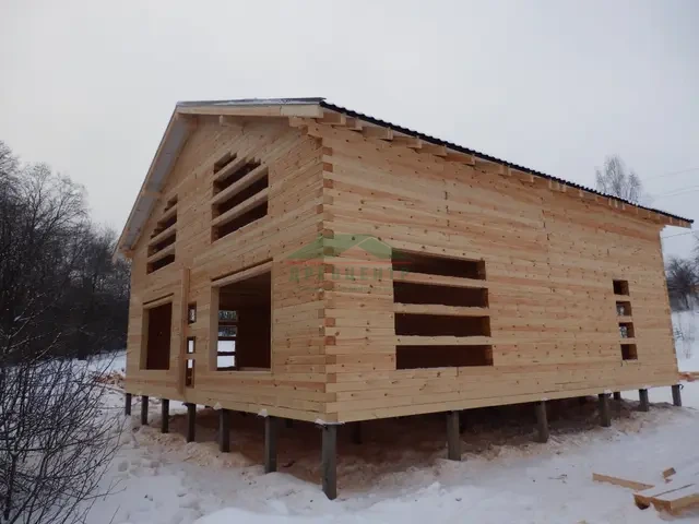 Строительство дома из бруса 12х12 м в Рузском районе СНТ Ракитино, фото 24 из 25